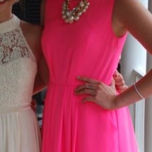 Hot pink dress